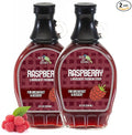Green Jay Gourmet Raspberry Syrup - 3 Ingredient Premium Breakfast Syrup with Fresh Raspberries, Cane Sugar & Lemon Juice - All-Natural, Non-GMO Pancake Syrup, Waffle Syrup & Dessert Syrup - 2 x 8 Oz