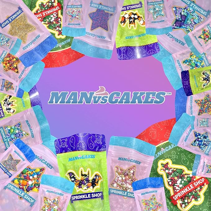 Manvscakes, Valentines, pink and purple sprinkles, cake sprinkles, sprinkles mix, cookie sprinkles, princess cake, cupcake decorations, gluten free, ice cream, edible
