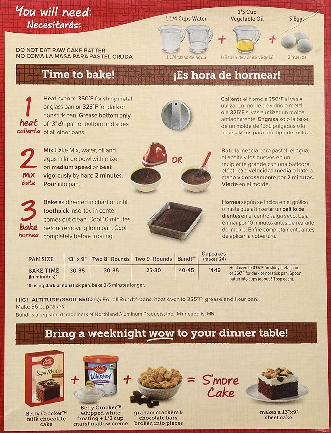 Betty Crocker Super Moist Milk Chocolate Cake Mix (2 Pack